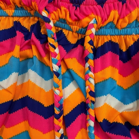 India Boutique Strapless Stretch Maxi Dress Womens One Sz Multicolored Tie Waist - Picture 9 of 10